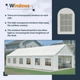 thumbnail image 5 of 20x40 FT Heavy-Duty Party Tent with 3 Storage Bags - Large Waterproof Wedding Event Shelter for Removable Sidewalls & Zipper Door - Outdoor Commercial Tent for Parties Carport Camping BBQ Garden, 5 of 7
