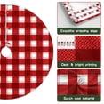 thumbnail image 6 of 30 Inch Christmas Tree Skirt – Velvet Plush Tree Mat, Soft Thickened Polyester with Red Ties, Single-Sided Printing, Available in 30in/36in/48in, Perfect for Holiday Xmas Tree Decoration, 6 of 7