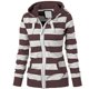 thumbnail image 2 of Sudadera informal de manga larga con estampado de rayas a la moda para mujer Pompotops  gfhjh6142, 2 of 4