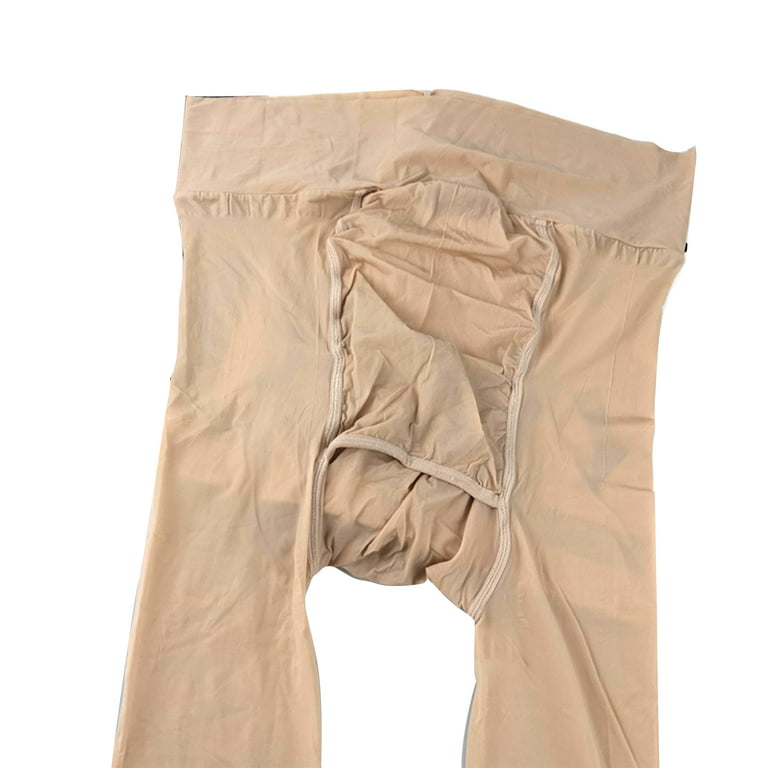 Dasbsug Man Tights Pants High Elastic Men's Stockings Open Sheath Underwear  Lingerie Pantyhose Club 