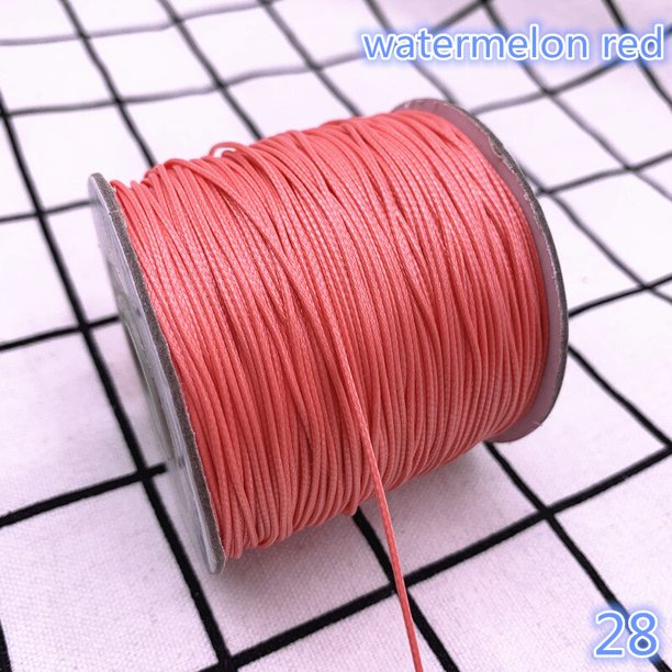 Cordón encerado de 0,5, 0,8, 1,0, 1,5 y 2,0mm, cordón encerado, correa para collar, cuentas, fabricación de joyería DIY para pulsera Tan Jianjun unisex