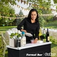thumbnail image 3 of GoBar Portable Bar Table for Events - Pop Up Mobile Bartending Station with Travel Carrying Case - Black, 3 of 7