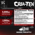 thumbnail image 4 of 5% Nutrition CreaTEN Flavored Creatine Powder Supplement for Muscle Gain Max Power Strength Endurance and Recovery (Mango Pineapple), 4 of 8
