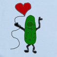thumbnail image 2 of CafePress - Pickle Holding Heart Balloon Body Suit - Long Sleeve Cotton Baby Bodysuit, 2 of 4