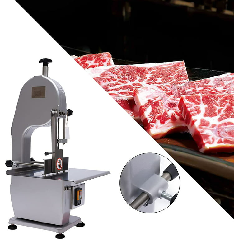 MiumaeovElectric Bone Cutting Machine, 1500W Commercial Frozen Meat Bone  Cutter, Frozen Meat Slicer with Waterproof Safety Device, Cutter Thickness  Adjustable 