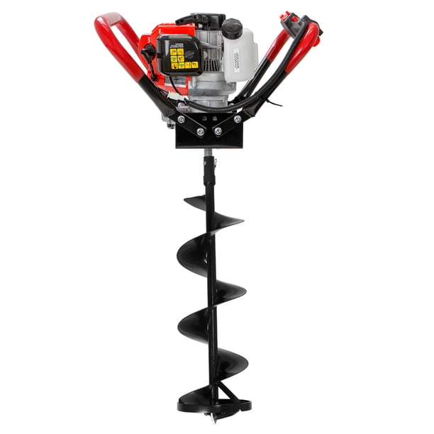 55cc Ice Hole Digger Epa Motor W Ice Auger Bit Powerhead Digger Machine 8 Ice Bit Walmart Com