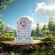 thumbnail image 4 of Xihbxyly Monumento Conmemorativo para Mascotas, Lápida de Resina para Exteriores, Diseño Resistente a La Intemperie, Homenaje a La Mascota Perdida, Decoración de Jardín, Material de Resina Duradero,, 4 of 5