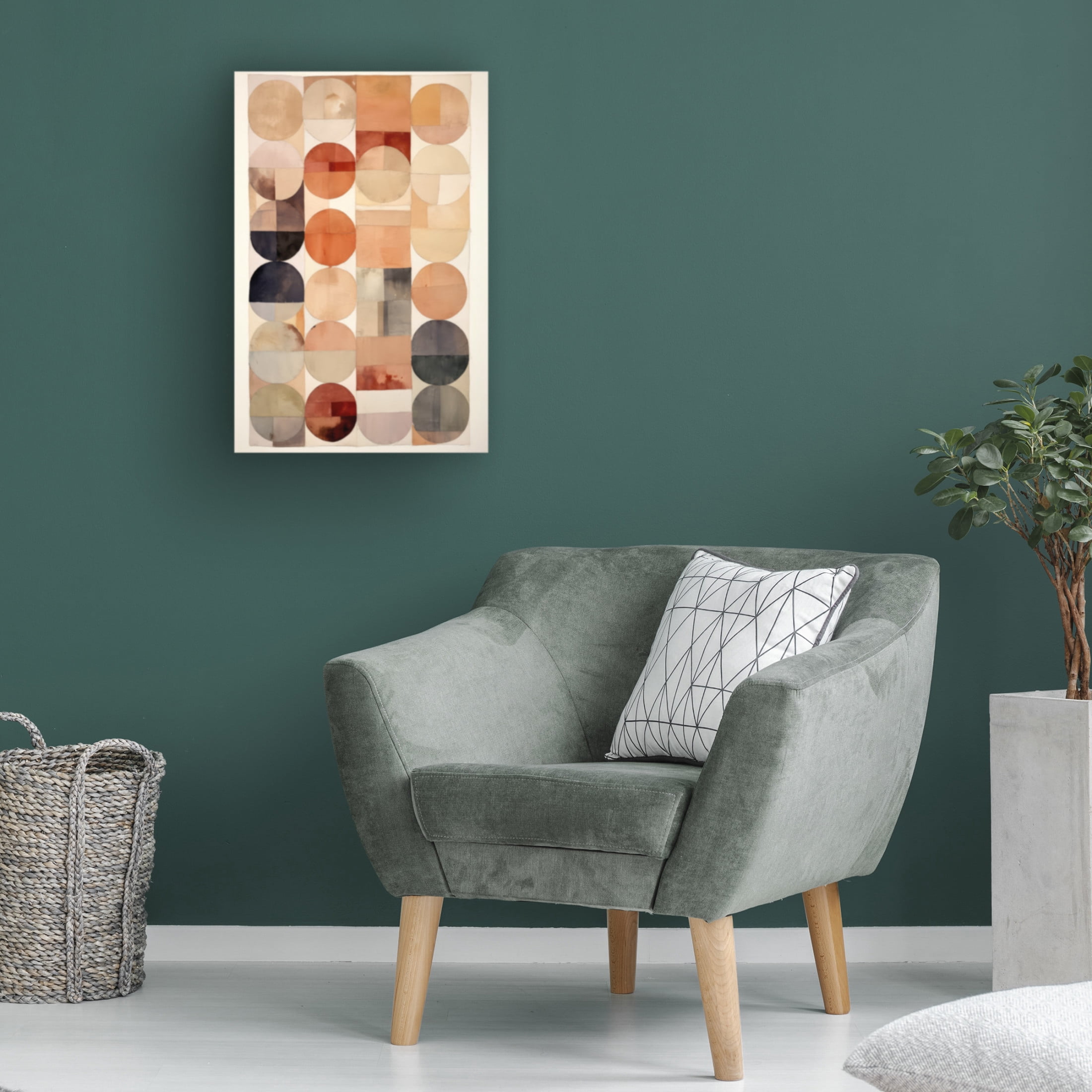 Trademark Fine Art Treechild Pastel Circles Canvas Wall Art