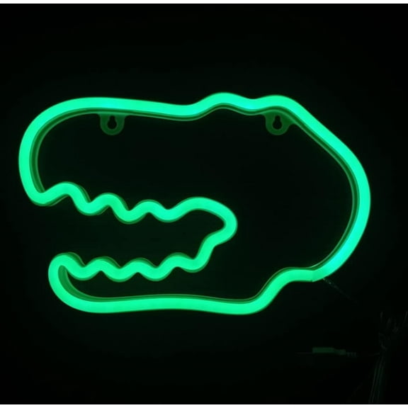 Zhangyh LED Neon Sign,Dinosaur Head Neon Sign Night Light Wall LED Neon Lamp USB Battery Powered Led Neon Light Sign for Home Bedroom Bar Party Decoration