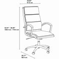 thumbnail image 2 of Bush Furniture Cabot High Back Leather Executive Office Chair by  Harvest Cherry Leather, 2 of 5
