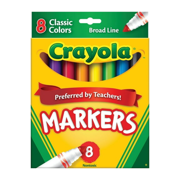 Crayola Classic Markers, Broad Line 8 ea