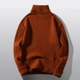 thumbnail image 4 of Ketyyh-chn99 Sweaters for Big Men 2023 Long Sleeve Knit Pullover Warm Tops Casual Winter Coffee,L, 4 of 4