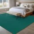 thumbnail image 5 of Dark Green Large Area Rugs for Bedroom Living Room, Soft Non Slip Carpet Bedside Rug, Modern Pure Dark Green Rectangular Floor Cover Kitchen Accent Rug 5'x8' for Dining Room/Office, 5 of 9