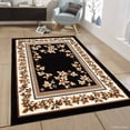 thumbnail image 2 of Allstar Rugs Allstar Woven Traditional Persian Floral Design Rug Black 5' 2"x7' 0" 5' x 8', 2 of 5
