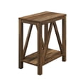 thumbnail image 5 of Lyman Reclaimed Barnwood Farmhouse A Frame Side Table by Walker Edison, 5 of 9