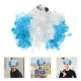 thumbnail image 3 of KAKOWELY Peluca afro rizada para fanáticos de equipos de fútbol, peluca decorativa para fiestas de cosplay, adorno para el cabello de carnaval, 3 of 4