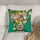 thumbnail image 2 of Funda de almohada inspirada en Frida Kahlo, cojines de silla con arte mexicano vibrante con diseño de pintura al óleo, tela de mezcla de lino transpirable para la decoración de su hogar, cremallera, 2 of 5