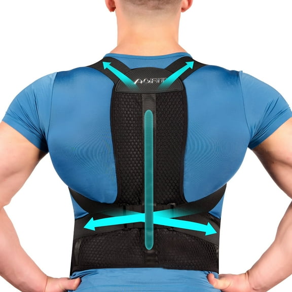 AOFIT Back Brace Posture Corrector for Women and Men, Back Brace Full Back Support ,Adjustable and Breathable Posture Back Brace