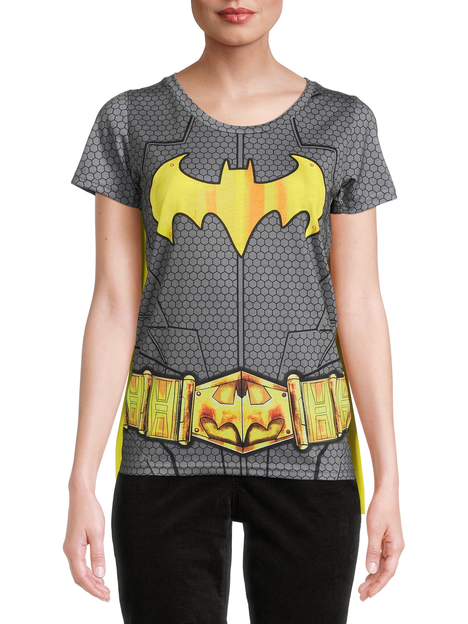 BATMAN OR SUPERMAN TSHIRT WITH REMOVABLE CAPE