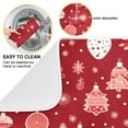 thumbnail image 2 of Christmas Decorations Red Dish Drying Mat Dish Drainer Rack Mats Water Absorbent Non-Slip Easy Clean Heat Resistant for Kitchen Counter, 2 of 8