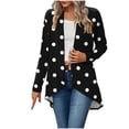 thumbnail image 3 of Women's Casual Solid Color Loose Long Sleeve Cardigan Coat Sweater Tops Warm Knit Outerwear Fall Fashion Gift | CSEONE,Black XL, 3 of 9