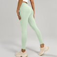 thumbnail image 5 of OIOLOYJM Leggings for Women High Waisted Tummy Control Yoga Pants Casual Lounge Workout Running Sweatpants Mint Green 2XL, 5 of 5