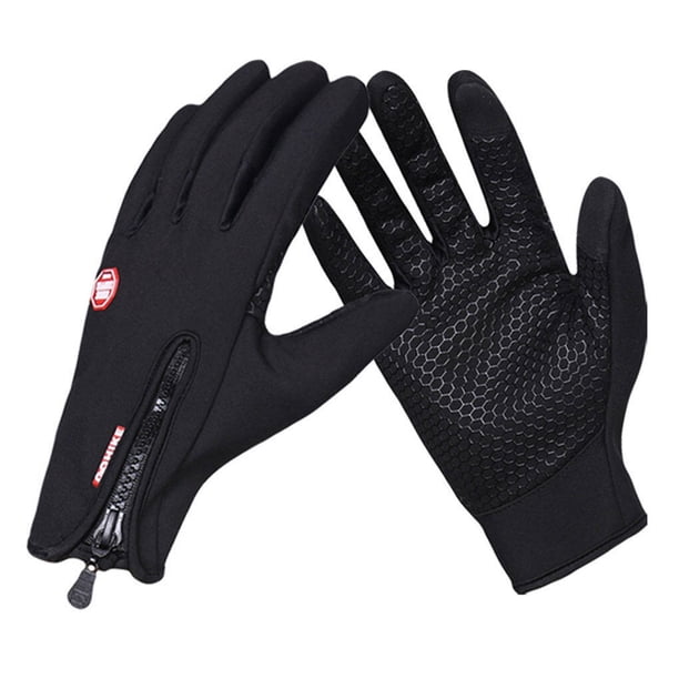 Guantes De Invierno Táctiles Unisex - Impermeables, Antideslizantes Y Para Deporte (negro)