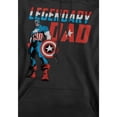 thumbnail image 3 of Captain America Chandail à Capuchon Papa Légendaire pour Hommes, 3 of 4