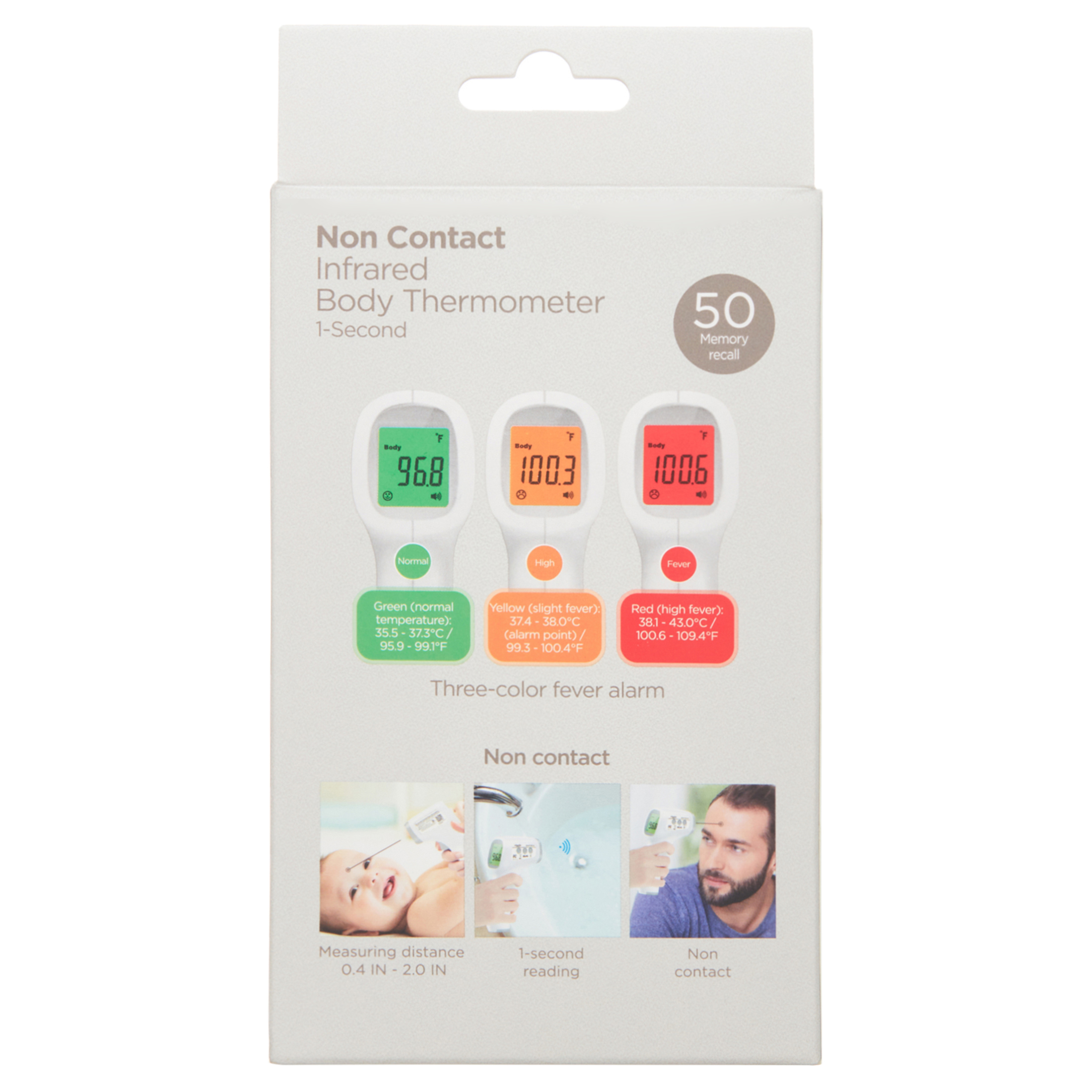 Equate Infrared No Touch Forehead Thermometer, 1-Second photo 4