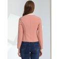 thumbnail image 4 of INSPIRE CHIC Women's Casual Fall Button Front Elegant Work Office Blazer Jacket Pink M, 4 of 5