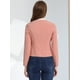 thumbnail image 4 of Chaqueta De Mujer Con Botones Cortos Y Ligeros Vintage De Otoño Con Bolsillos Rosa oscuro L, 4 of 5