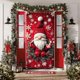 thumbnail image 5 of Decoraciones de Navidad Interior 35 X 71 Pulgadas Marco de Puerta de Navidad - Patrón de Santa Claus - Decoración de Puerta de Navidad - Decoración de Fiesta Del Festival, 5 of 6