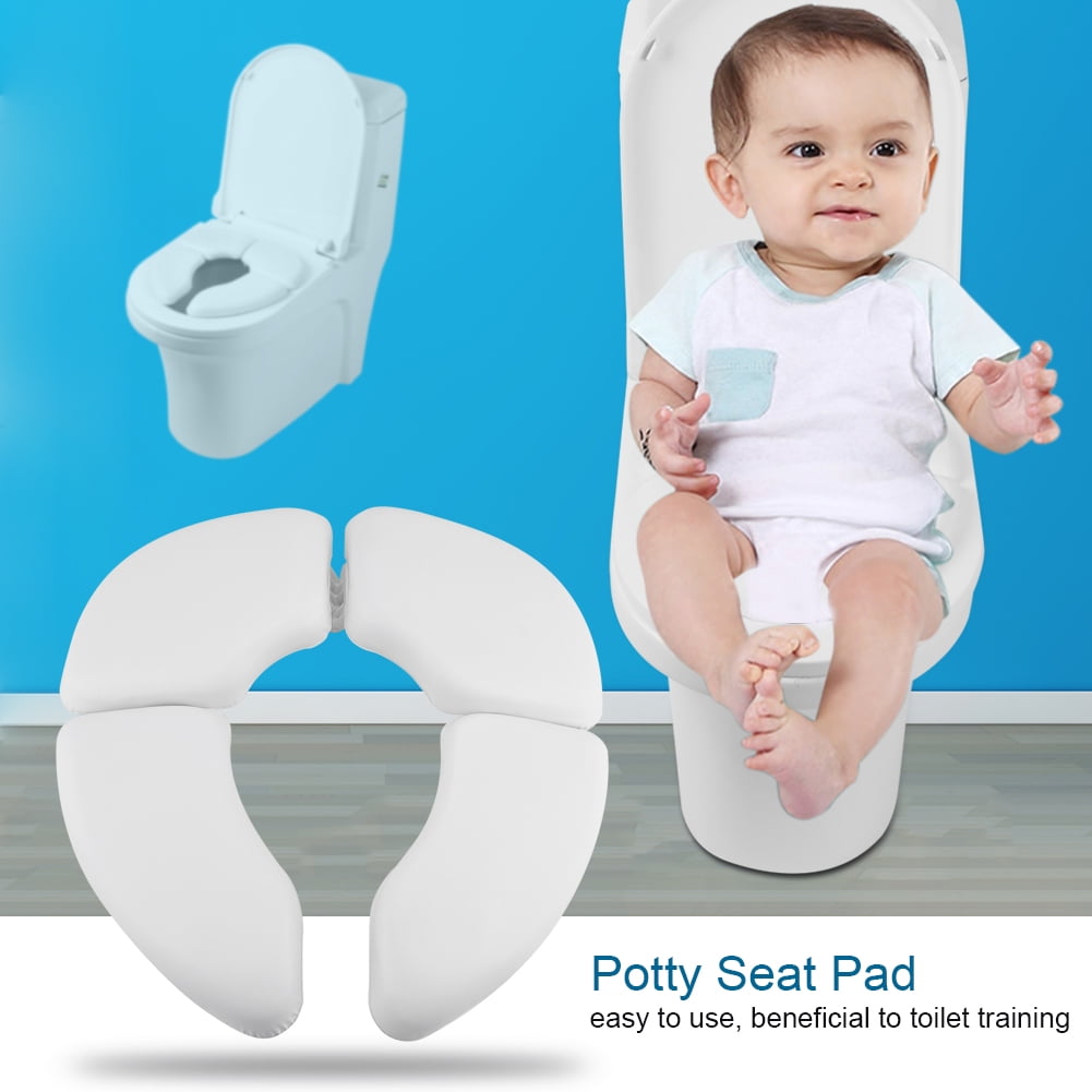 Qiilu Kids Folding Potty Seat Pad Portable Travel Baby Toddler Toilet