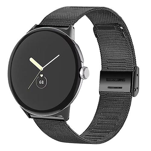 For Google Pixel Watch Milan Buckle Fine Mesh Metal Watch Band