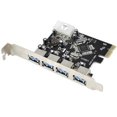 thumbnail image 2 of axGear Adaptateur de Carte PCI Express 4 Ports 5Gbps USB3.0 pour Windows XP Vista 7 8, 2 of 6