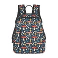 thumbnail image 1 of Balery Colorful Mushrooms Mochila ligera para hombre y mujer: duradera e impermeable, ideal para la escuela, el trabajo, viajes y uso diario., 1 of 7