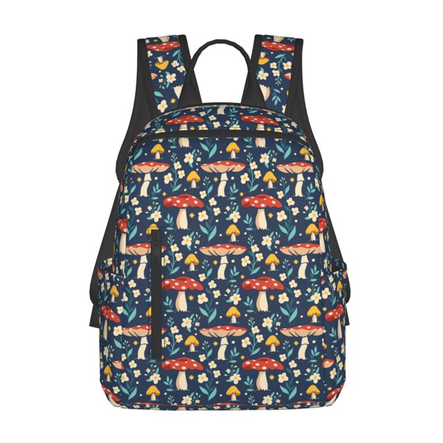 Balery Colorful Mushrooms Mochila ligera para hombre y mujer: duradera e impermeable, ideal para la escuela, el trabajo, viajes y uso diario.