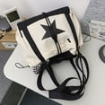 thumbnail image 3 of Bolso tote unisex con cordón Correa ajustable Patrón de estrella Asa superior Satchel Bag Hugtrwg Para estrenar, 3 of 9
