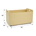 thumbnail image 3 of Humble Crew, Natural Toy Box with Wheels, 3 of 5