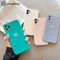 thumbnail image 2 of Funda de teléfono con protección para cámara Love Heart para iPhone 14 Pro Max 11 12 13 Pro 7 8Plus X XR XS Max, funda de TPU suave brillante de Color caramelo Tan Jianjun unisex, 2 of 2