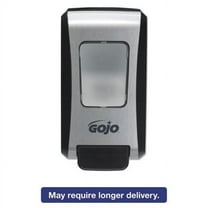 GOJO FMX-20 Soap Dispenser, 2,000 mL, 6.5 x 4.7 x 11.7, Black/Chrome -GOJ527106EA
