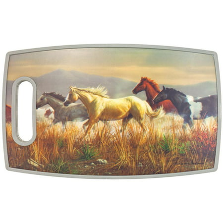 Horses Running In Plains PPE Plastic Cutting