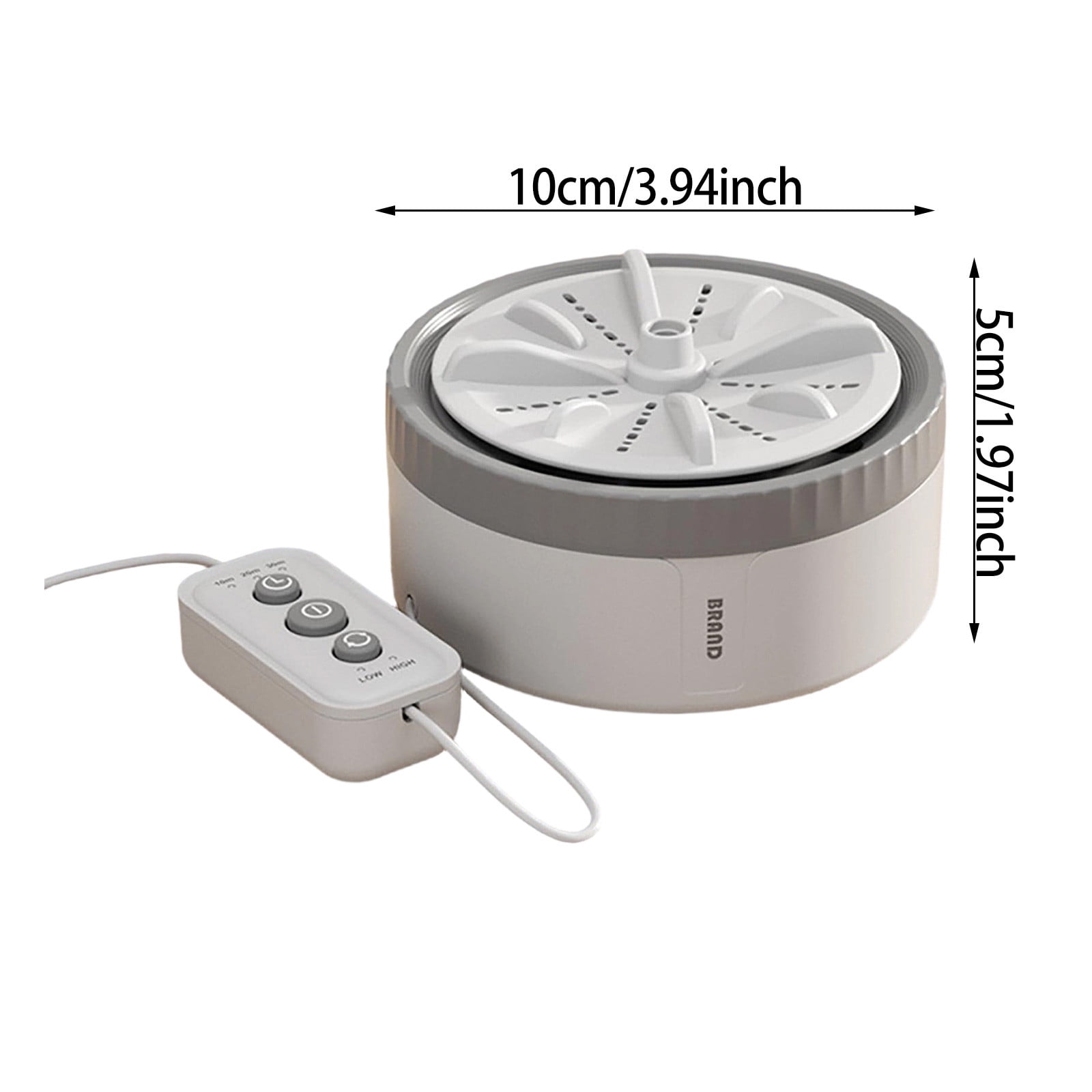Portable Mini Washing Machine – Turbine Laundry Device for Travel & Home, Plug-in Operation with Timer & Speed Control, Compact Rotating Washer for Small Items