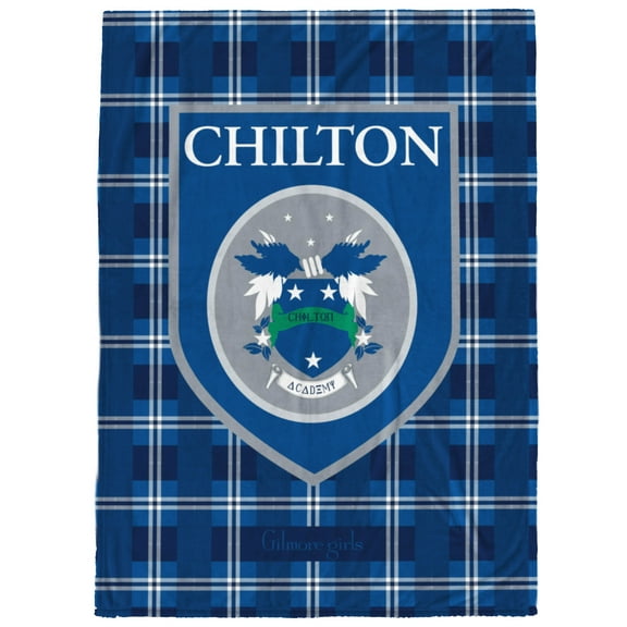 Gilmore Girls Chilton Academy Crest Silk Touch Throw Blanket, 50x60 – Soft, Cozy TV Show Merchandise