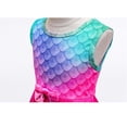 thumbnail image 5 of Girl’s Mermaid Costume Sleeveless Princess Dress Birthday Party Costume Outfits, 5 of 6