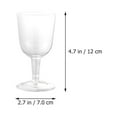 thumbnail image 6 of Monyance plastic wine cups 8Pcs Clear Plastic Champagne Flutes for Weddings & Holidays(4.72X2.76X2.76Inches), 6 of 10