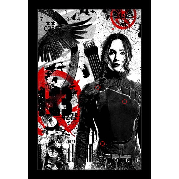 HUNGER GAMES MOCKINGJAY - 11x17 Framed Movie Poster