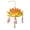 Nasturtium Orange, variant on WINDLAND Chinese Autumn Festival Paper Light Handmade Flower Lamp Decoration