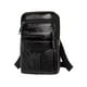 thumbnail image 1 of Qarigey Riñoneras duraderas para hombres hechas de cuero de primera bandolera bandolera para hombres Bolsas de mensajero y de hombro negro, 1 of 6