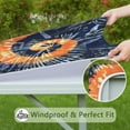 thumbnail image 6 of Colorful Tie Dye Pattern Square Fitted Tablecloth with Elastic Edge,Square Table Cover,Washable Elastic Table Cover for Home Kitchen Party Decor 34"x34", 6 of 6